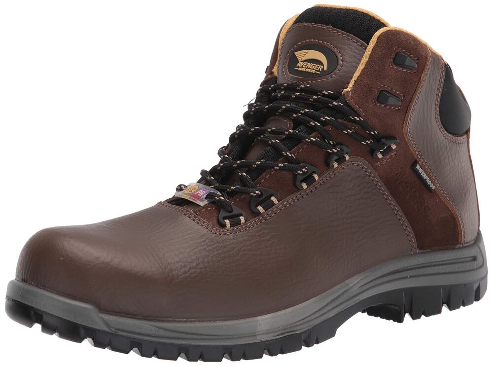 AVENGER WORK BOOTS BREAKER A7281 MEN'S WORK BOOTS, 11.5 M, MID BROWN